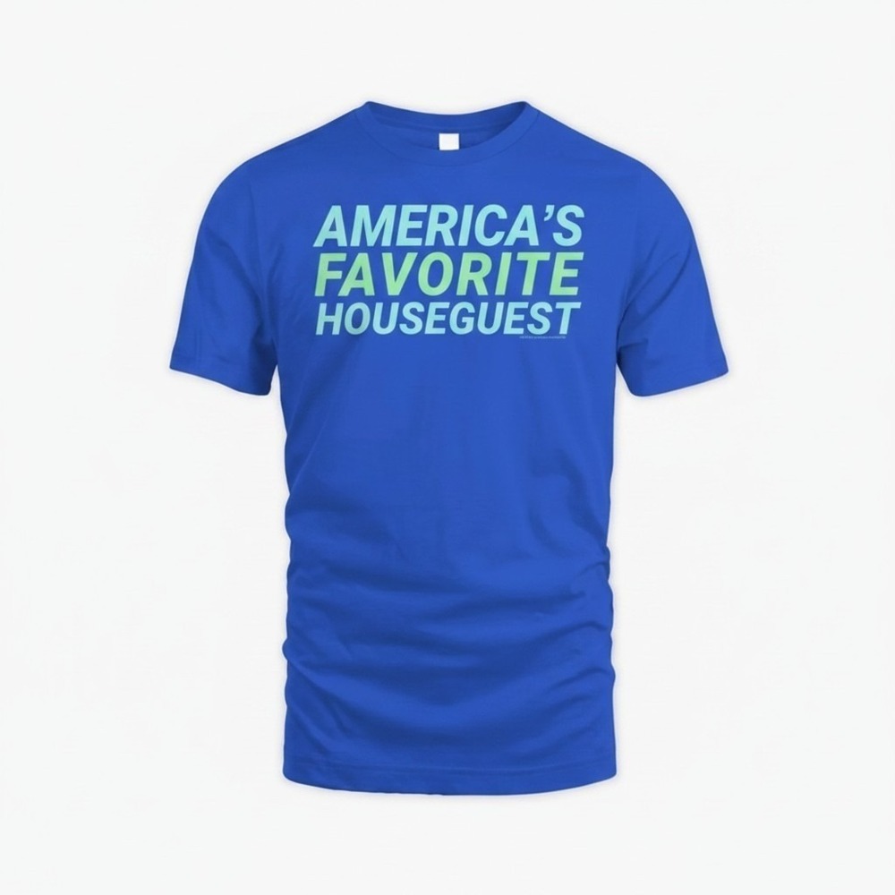 This CBS Big Brother Merch T-shirt features "America's Favorite Houseguest"